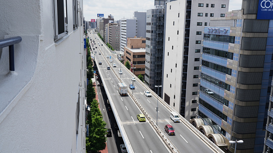 Highway in the city of Tokyo