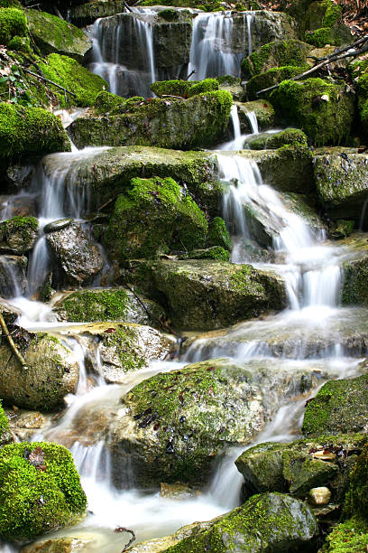 캐스케이드 - multiple exposure nature longtime water 뉴스 사진 이미지