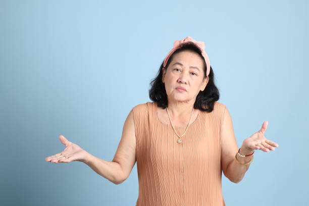 Senior Asian Woman stock photo