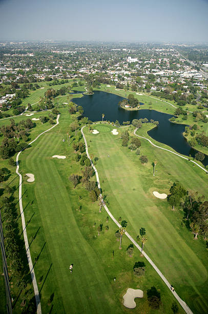 istock Aerial of golfcourse 139874332