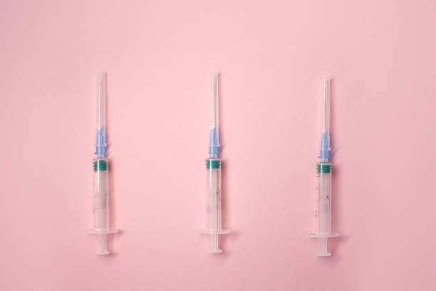 istock Medical syringes. 1398745598