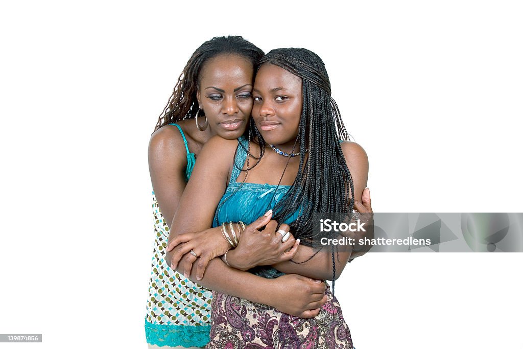 Mother and Teen dughter African-American Ethnicity Stock Photo