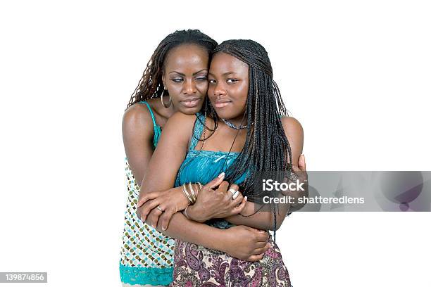 Mother And Teen Dughter Stock Photo - Download Image Now - African-American Ethnicity, Family, Retro Style