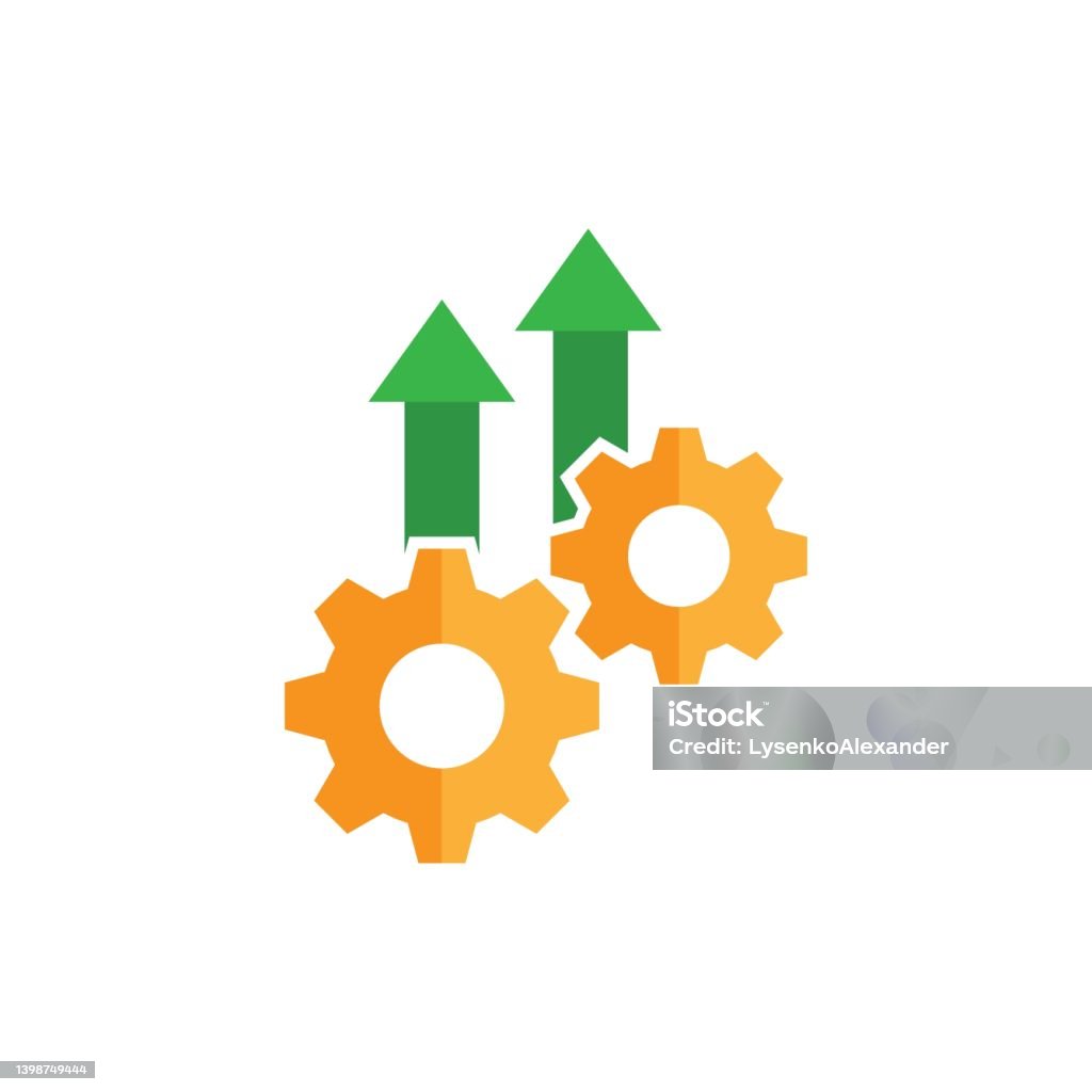 Operating Efficiency Visual Operational Efficiency In Flat Style Excellence Productivity Vector ...