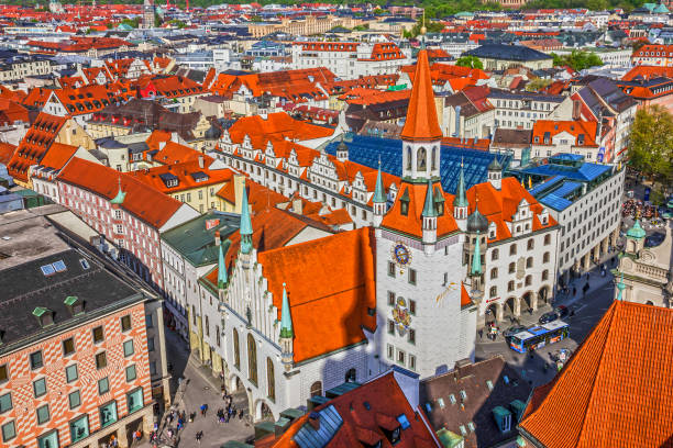 istock Munich, Germany - May 23, 2022:  Architecture of Munich old town, Bavaria 1398753336