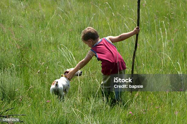 Boys Best Friend Stock Photo - Download Image Now - Agricultural Field, Boys, Carefree