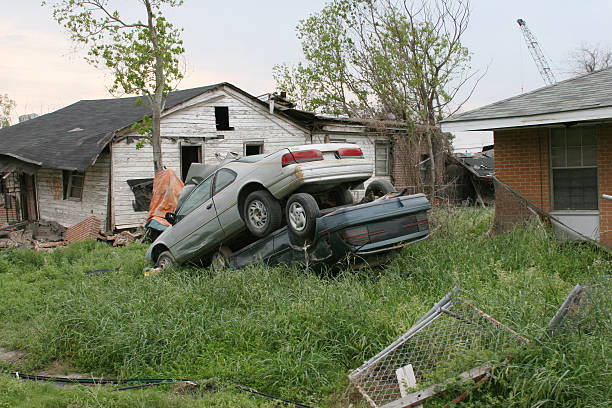 uragano katrina distruzione - katrina hurricane katrina damaged hurricane foto e immagini stock