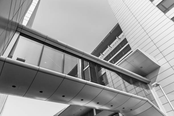 istock Exterior of modern office building. building abstract background 1398757896