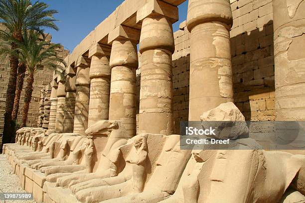 Ramheaded Sphinxes The Ram Of Amon Stock Photo - Download Image Now - Africa, Amon, Ancient