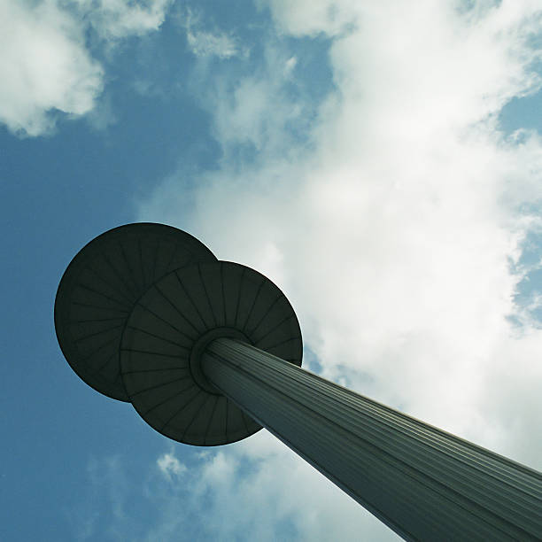 Lamppost at the Liverpool St Railway staition stock photo