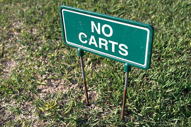 no carts sign stock photo