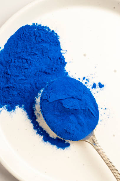 istock Butterfly pea flower powder or blue matcha, top view 1398762699