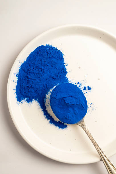 istock Butterfly pea flower powder or blue matcha, top view 1398762767