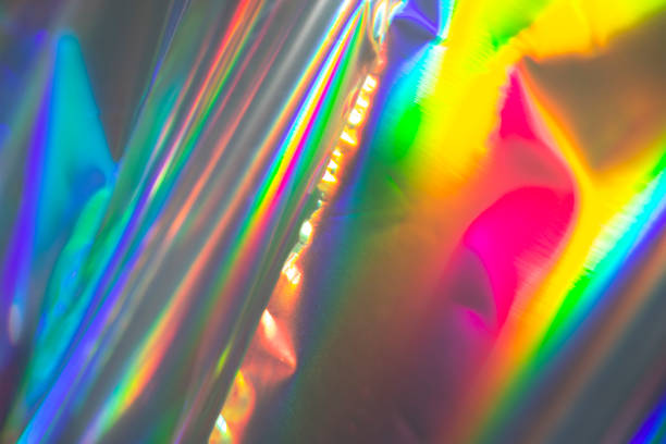 istock Rainbow holographic bokeh background. Multicolored overflows of color. 1398762949