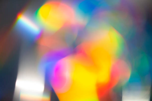 istock Rainbow holographic bokeh background. Multicolored overflows of color. 1398763037