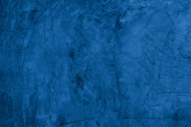 istock Old wall pattern texture cement blue dark abstract  blue color design are light with black gradient background. 1398764273