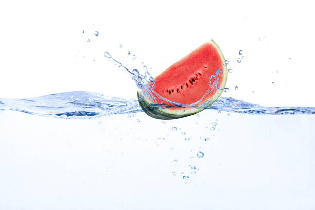 istock Watermelon in water splash 1398765188
