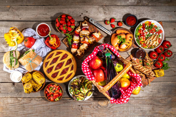 istock Various picnic food and drink 1398765347