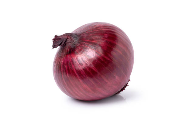 red onion on white red onion isolated on white background with clipping path. Onions stock pictures, royalty-free photos & images