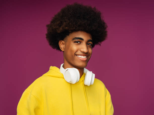 istock Portrait of funny afro guy 1398765588