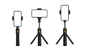 Tripod Stand and Monopod With Smartphone Vertical, Horizontal Screen