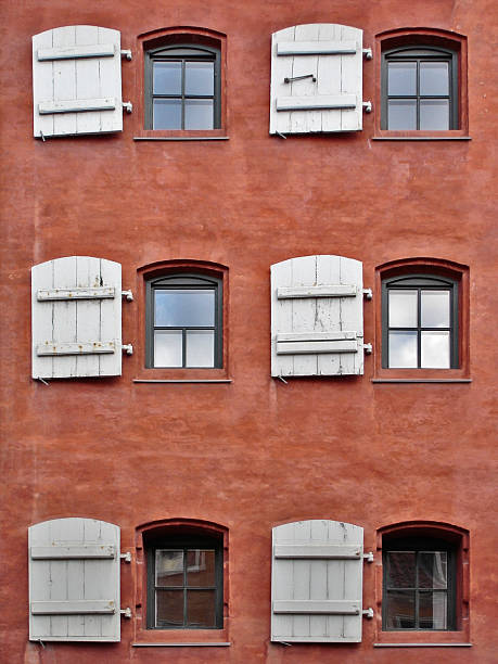 Old Fashioned Windows stock photo