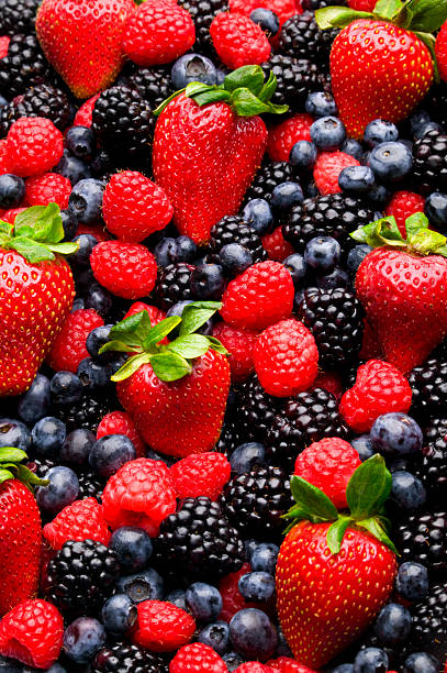 istock Blueberries, strawberries, raspberries, and blackberries 139877174