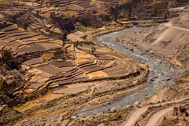 istock Colca Canyon Terraces with River 139877711
