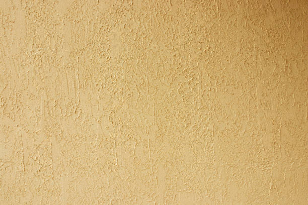 muro giallo texture - house residential structure southwest usa albuquerque foto e immagini stock