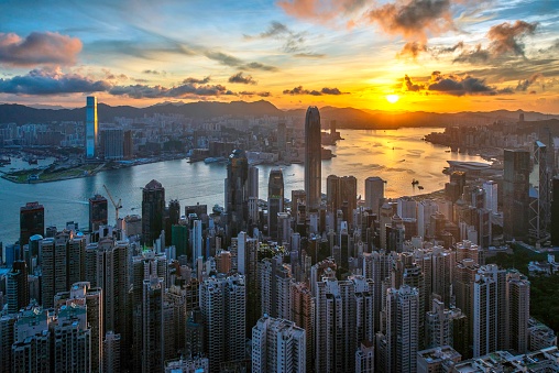 Aerial View of Hong kong