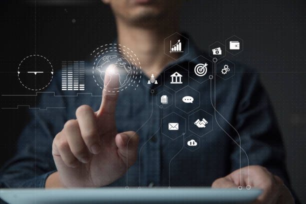 istock Businessman using tablet and virtual touch screen to online transactions with internet technology, concept of global data connection by internet technology, big data, searching for information, online marketing 1398781034