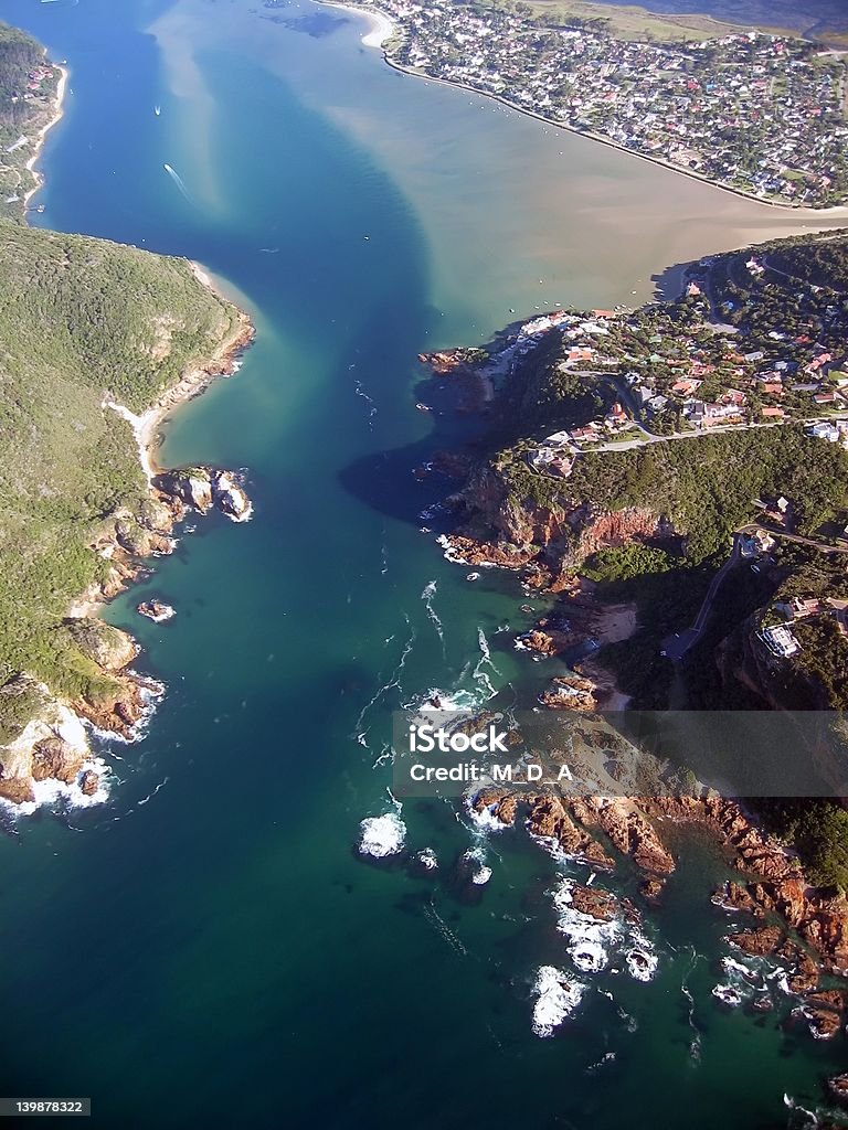 Aerial view of Knysna Heads II Aerial view of  the Knysna Heads along the Garden Route, South Africa. Africa Stock Photo