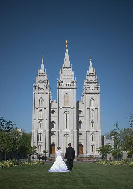 Salt Lake City Temple Mormon Temple in Salt Lake City is one of the city's most recognized landmarks and most visited destinations. mormonism stock pictures, royalty-free photos & images