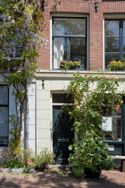 istock Amsterdam canal street building facade 1398785626