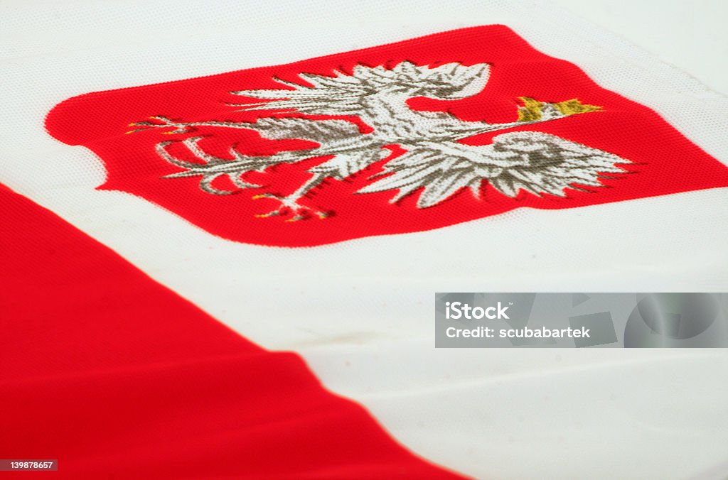 Bandiera della Polonia - Foto stock royalty-free di Aquila