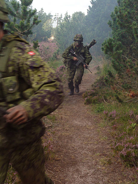 istock Running soldier with soft focus and motion blur. 139879086