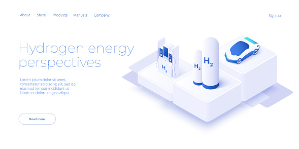 istock Green economy and renewable energy concept in isometric vector illustration. Hydrogen electric car and h2 fuel vehicle. Sustainable power plants for clean earth environment 1398794260
