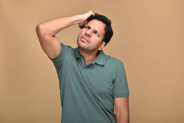 istock portrait of young man having confusion 1398796638