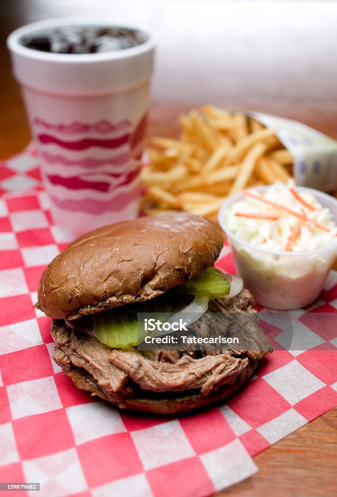 Brisket un sándwich de carne de res - Foto de stock de Bocadillo libre de derechos