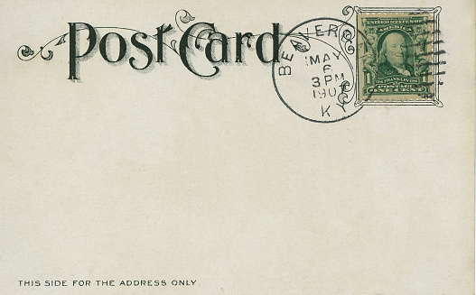 Vintage postcard postmarked 1907