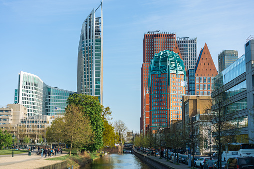Scenic view of The Hague in spring