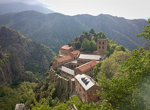 The abbey of Saint-Martin-du-Canigou is a monastery built in 1009 in the Pyrenees of Northern Catalonia on Canigou mountain in present-day southern France near the Spanish border.