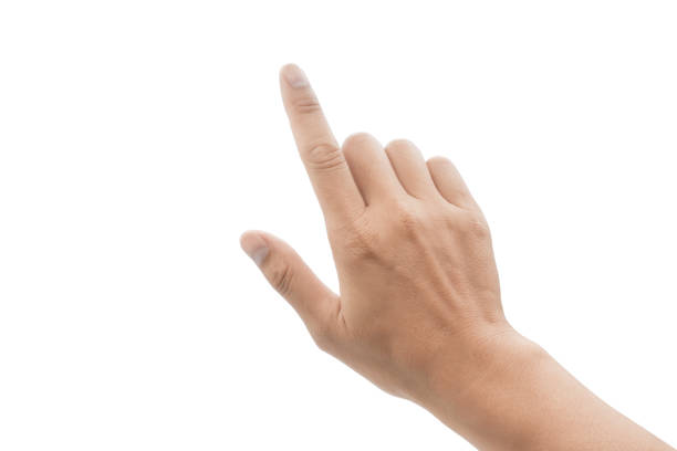 Woman touching artifical intelligence icon