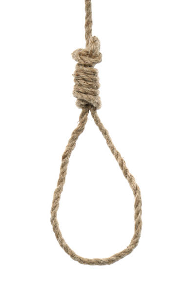 istock Hemp rope with knot on white background 1398804423