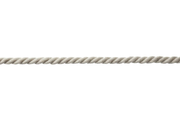 istock Cotton rope on white background. Organic material 1398805194