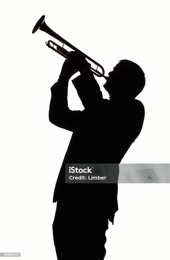 Trompete jogador 003 - Foto de stock de Trompete royalty-free