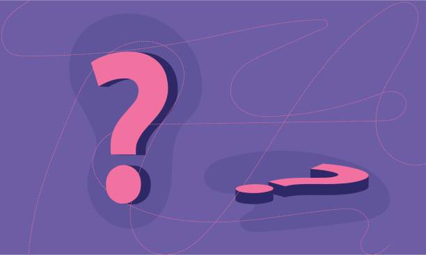 istock Vector illustration in 3D style with question signs and paths made online. Concept of searching for solutions. 1398808853