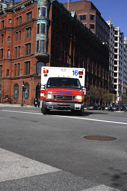 Ambulance Ambulance on the streets of Washington DC ambulance photos stock pictures, royalty-free photos & images