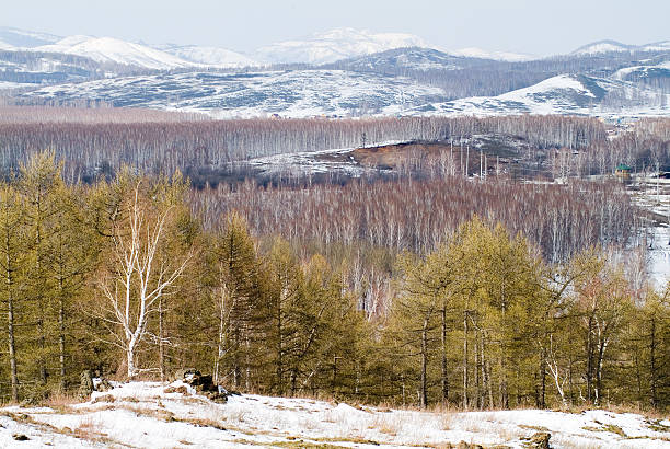 Las montañas del Ural - foto de stock
