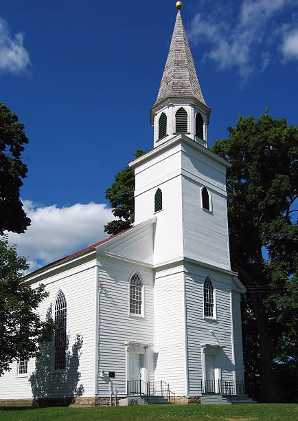 istock Classic White Country Church 139881564